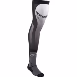 Alpinestars Knee Brace Chaussettes de motocross, noir-blanc, taille L XL 2XL pour Hommes
