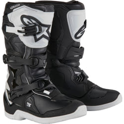 Alpinestars Tech 3S Bottes de motocross pour jeunes, noir-blanc, taille 37