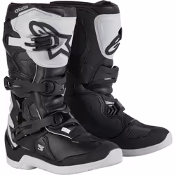 Alpinestars Tech 3S Bottes de motocross pour jeunes, noir-blanc, taille 40 41