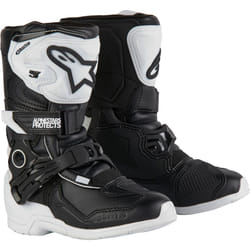 Alpinestars Tech 3S Bottes de motocross pour enfants, noir-blanc, taille 33 pour Des gamins