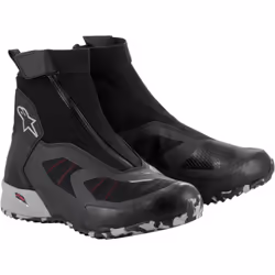 Alpinestars CR-8 Gore-Tex chaussures de moto imperméables, noir-gris-rouge, taille 48 pour Hommes