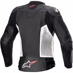 Alpinestars Stella GP Plus R V4 Femmes Moto Cuir/Textile, noir-blanc-rose, taille 46