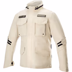 Alpinestars MO.ST.EQ Field Veste textile de moto imperméable, beige, taille 3XL pour Hommes