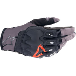 Alpinestars Techdura Gants de motocross, noir-gris-rouge, taille XL pour Hommes