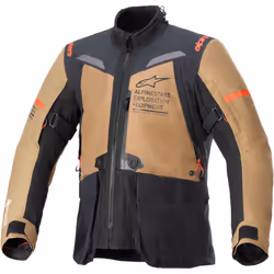 Alpinestars ST-7 2L Gore-Tex Veste textile de moto imperméable, noir-brun, taille 2XL pour Hommes