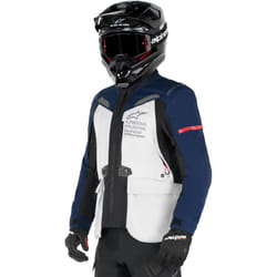 Alpinestars ST-7 2L Gore-Tex Veste textile de moto imperméable, gris-bleu, taille M pour Hommes