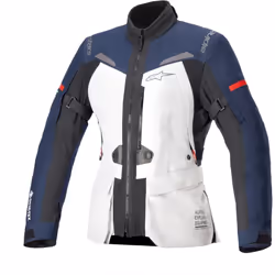 Alpinestars Stella ST-7 2L GTX imperméable dames moto textile veste, noir-gris-bleu, taille 2XL pour Femmes