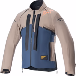 Alpinestars Techdura Veste de motocross, bleu-brun, taille 2XL pour Hommes