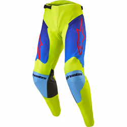 Alpinestars Racer Hoen Pantalon de motocross, bleu-jaune, taille 36 pour Hommes