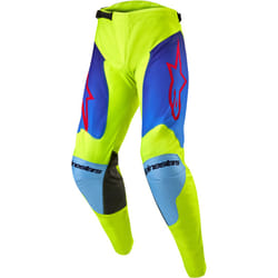 Alpinestars Racer Hoen Pantalon de motocross, bleu-jaune, taille 36 pour Hommes