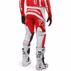 Alpinestars Fluid Lurv Pantalon de motocross, blanc-rouge, taille 36 pour Hommes