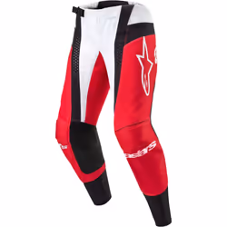 Alpinestars Techstar Ocuri Pantalon de motocross, noir-blanc-rouge, taille 30 pour Hommes