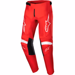Alpinestars Racer Lurv Pantalon de motocross pour les jeunes, blanc-rouge, taille 26