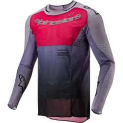 Alpinestars Supertech Dade Maillot de motocross, rouge-pourpre, taille XL