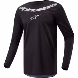 Alpinestars Fluid Graphite Maillot de motocross, noir, taille M pour Hommes