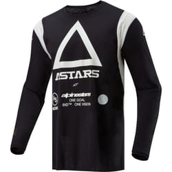 Alpinestars Techdura Maillot de motocross, noir, taille 2XL pour Hommes