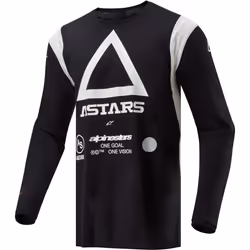 Alpinestars Techdura Maillot de motocross, noir, taille 2XL pour Hommes