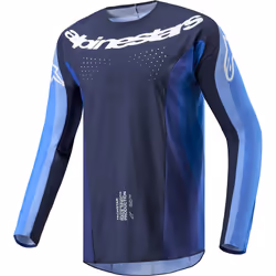 Alpinestars Techstar Pneuma Maillot de motocross, bleu, taille XL pour Hommes