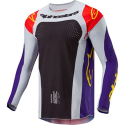 Alpinestars Techstar Ocuri Maillot de motocross, noir-pourpre, taille XL pour Hommes