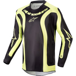 Alpinestars Racer Lurv Maillot de motocross jeune, noir-jaune, taille S