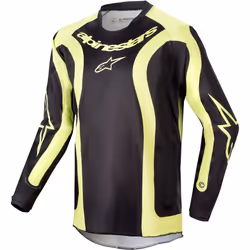 Alpinestars Racer Lurv Maillot de motocross jeune, noir-jaune, taille S