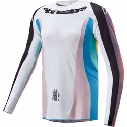 Alpinestars Stella Techstar Maillot de motocross féminin, multicolore, taille L pour Femmes
