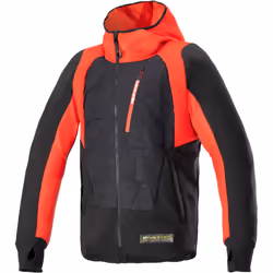 Alpinestars MO.ST.EQ Hybrid Veste textile de moto, noir-rouge, taille M pour Hommes