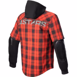 Alpinestars MO.ST.EQ Tartan Chemise de moto, noir-rouge, taille XL pour Hommes