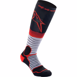 Alpinestars Pro Chaussettes de motocross, noir-rouge, taille L pour Hommes