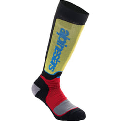 Alpinestars Plus Chaussettes de motocross pour les jeunes, noir-rouge-jaune, taille M L