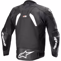 Alpinestars GP Plus R V4 Rideknit veste en cuir de moto perforée, noir-blanc, taille 52 pour Hommes