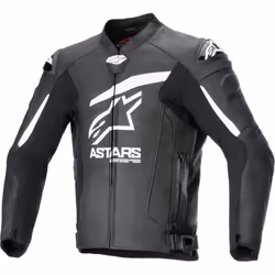 Alpinestars GP Plus R V4 Airflow veste en cuir de moto perforée, noir-blanc, taille 52 pour Hommes
