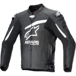 Alpinestars GP Plus R V4 Airflow veste en cuir de moto perforée, noir-blanc, taille 52 pour Hommes