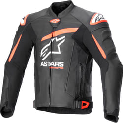 Alpinestars GP Plus R V4 Airflow veste en cuir de moto perforée, noir-rouge, taille 52 pour Hommes