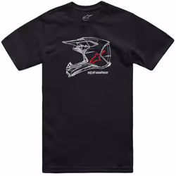 Alpinestars Mx Helm T-shirt, noir, taille L pour Hommes