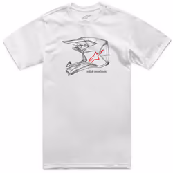 Alpinestars Mx Helm T-shirt, blanc, taille 2XL pour Hommes