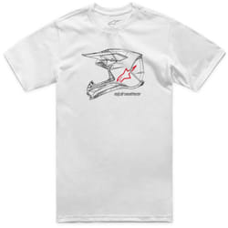 Alpinestars Mx Helm T-shirt, blanc, taille 2XL pour Hommes