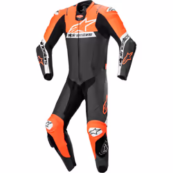 Alpinestars Missile V2 Ward perforé une pièce moto en cuir, noir-rouge, taille 54 pour Hommes