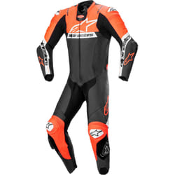 Alpinestars Missile V2 Ward perforé une pièce moto en cuir, noir-rouge, taille 54 pour Hommes