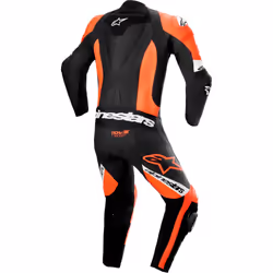 Alpinestars Missile V2 Ward perforé une pièce moto en cuir, noir-rouge, taille 54 pour Hommes