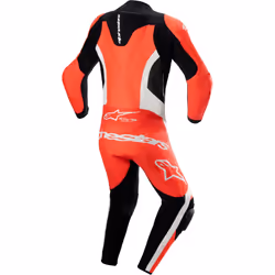 Alpinestars GP Force Lurv perforé une pièce moto en cuir, noir-blanc-rouge, taille 54 pour Hommes