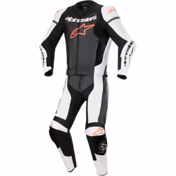 Alpinestars GP Force Lurv combinaison en cuir de moto deux pièces perforée, noir-blanc-rouge, taille 56 pour Hommes
