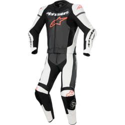 Alpinestars GP Force Lurv combinaison en cuir de moto deux pièces perforée, noir-blanc-rouge, taille 56 pour Hommes