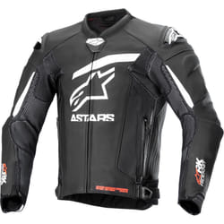 Alpinestars GP Plus R V4 Rideknit veste en cuir de moto perforée, noir-blanc, taille 54 pour Hommes