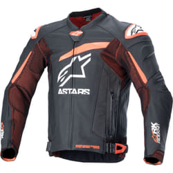 Alpinestars GP Plus R V4 Rideknit veste en cuir de moto perforée, noir-rouge, taille 58 pour Hommes