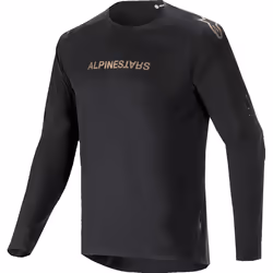 Alpinestars A-Aria Polartec Switch Maillot de vélo à manches longues, noir-or, taille XL pour Hommes
