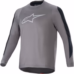 Alpinestars A-Dura Dri Astar Maillot de vélo à manches longues, gris, taille L pour Hommes