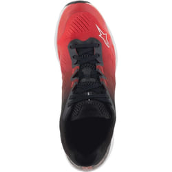 Alpinestars Meta Road V2 Chaussures, noir-blanc-rouge, taille 43 pour Hommes