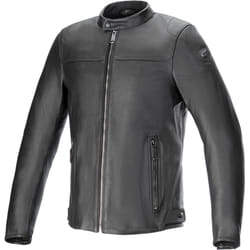 Alpinestars Blacktrack Blouson en cuir de moto, noir, taille XL pour Hommes