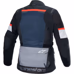 Alpinestars Andes Air Drystar veste textile de moto imperméable, noir-blanc-bleu, taille L pour Hommes
